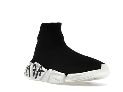 Balenciaga Speed 2.0 Graffiti Recycled Knit Black (Women's)