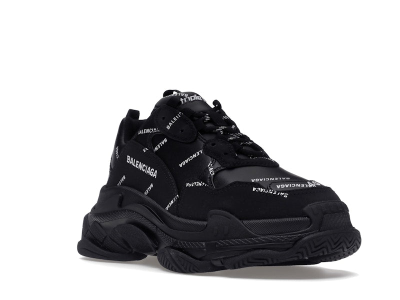 Balenciaga Triple S Black Logo (Women's)