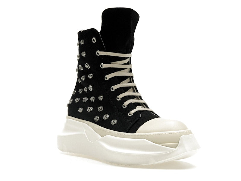 Rick Owens DRKSHDW Abstract Sneaks Studded Eyelets Black Milk