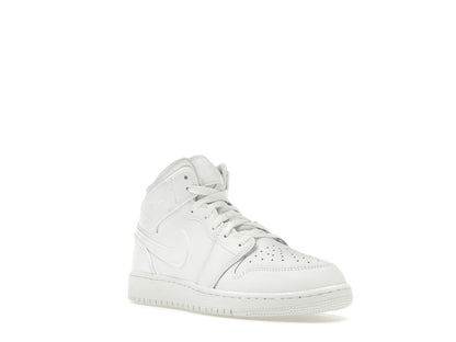 Jordan 1 Mid Triple White (2023) (GS)