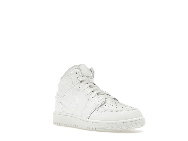Jordan 1 Mid Triple White (2023) (GS)