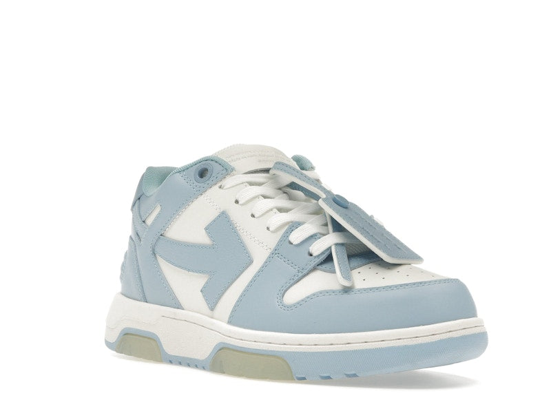 OFF-WHITE OOO Low Out Of Office Calf Leather White Light Blue