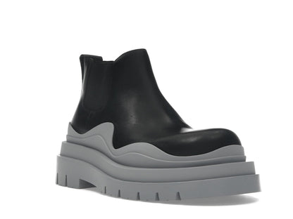 Bottega Veneta Tire Ankle Chelsea Boot Black Vapor