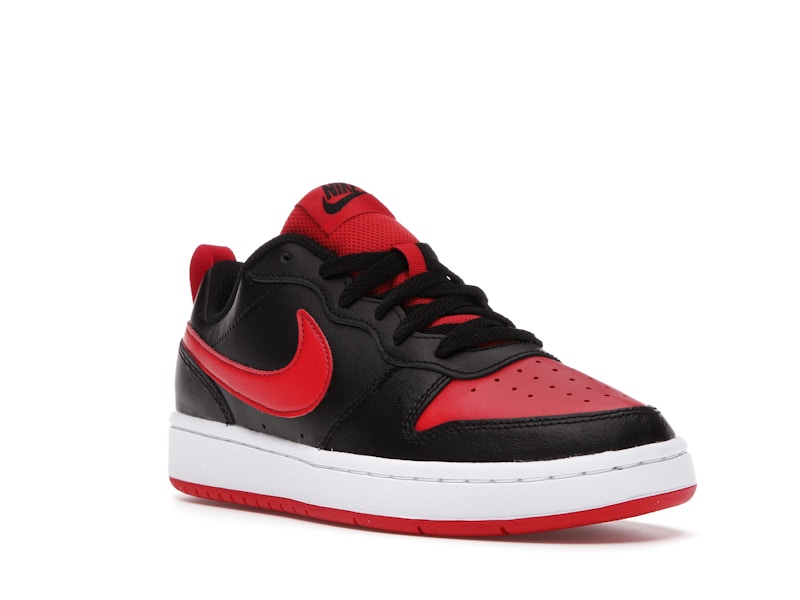 Nike Court Borough Low 2 Black University Red (GS)