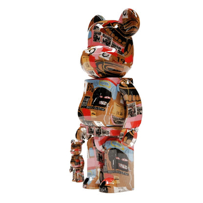 Bearbrick Andy Warhol x JEAN-MICHEL BASQUIAT #2 100% & 400% Set