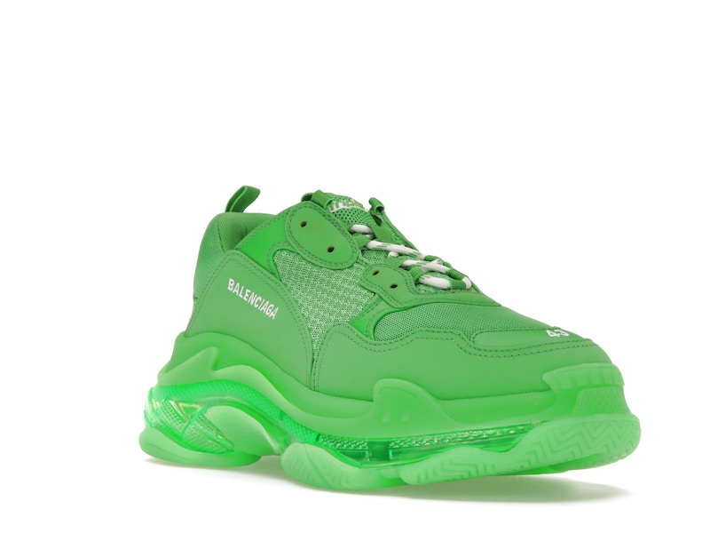 Balenciaga Triple S Clear Sole Bright Green