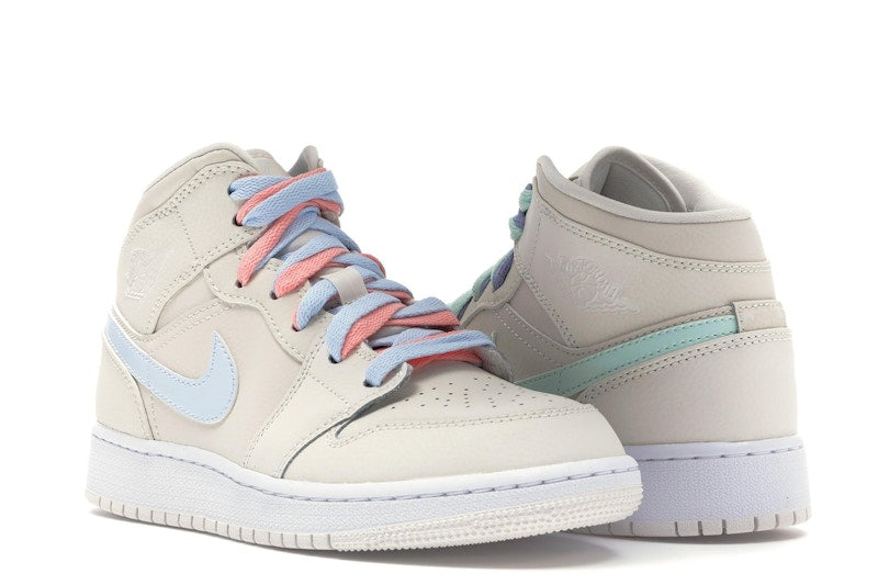 Jordan 1 Mid Multi-Color Swoosh Phantom (GS)