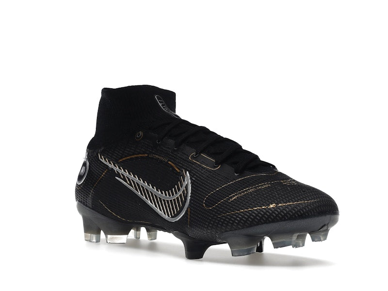 Nike Mercurial Superfly 8 FG Black Metallic Silver Gold