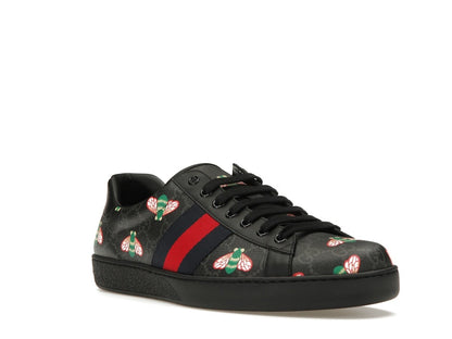 Gucci Ace Bee Print Black