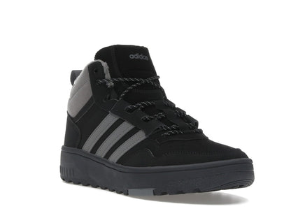 adidas Hoops 4.0 Mid Black Grey Four