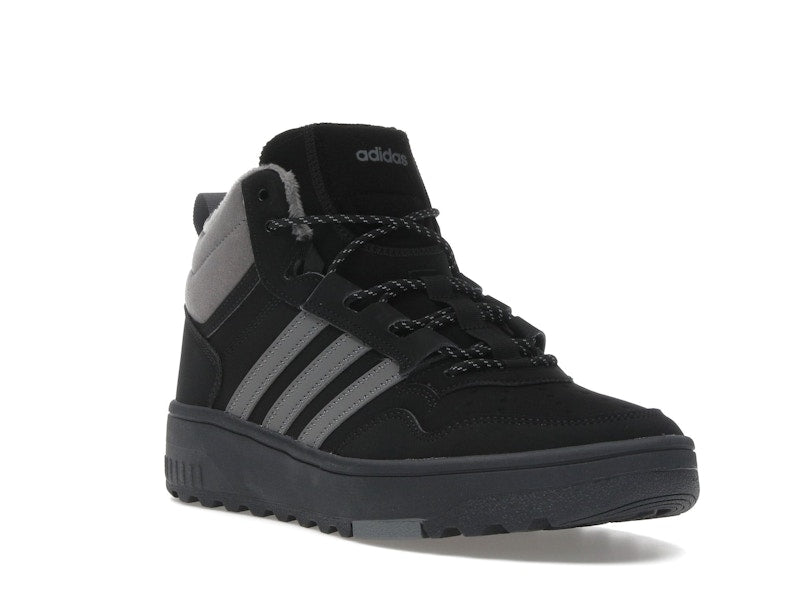 adidas Hoops 4.0 Mid Black Grey Four