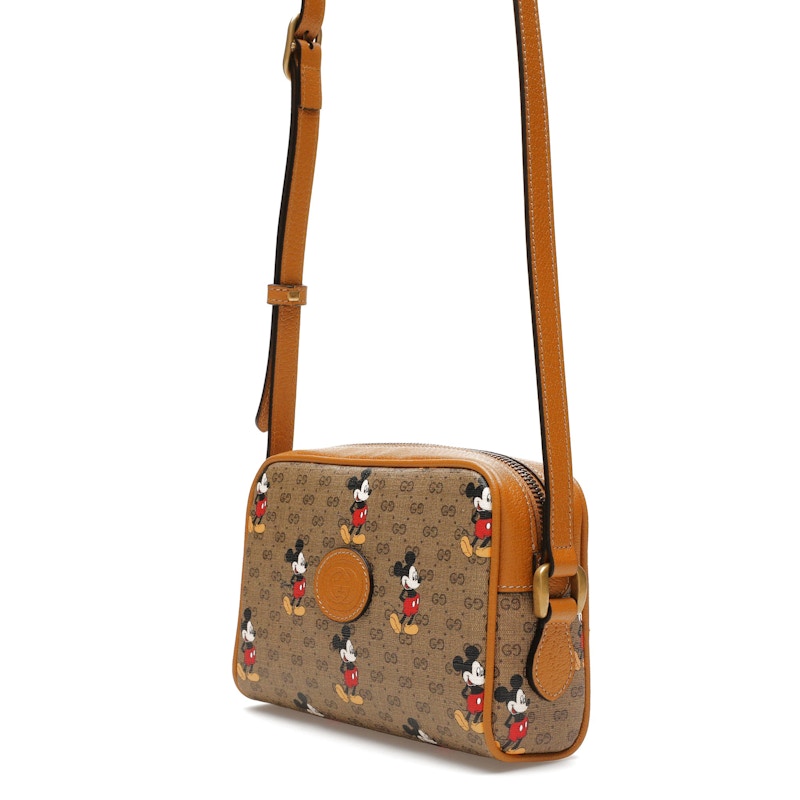 Gucci x Disney Mickey Mouse Crossbody Bag Brown