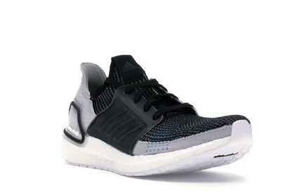 adidas Ultra Boost 19 Core Black Grey Six Shock Cyan