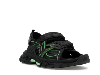 Balenciaga Track Sandal Black/Fluo Green