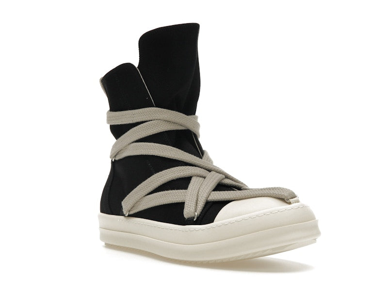 Rick Owens DRKSHDW Hexa High Black Pearl Milk Fat Lace