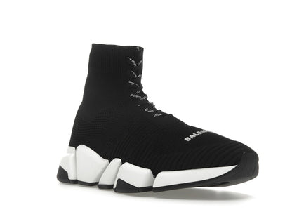 Balenciaga Speed 2.0 Lace Up Black White