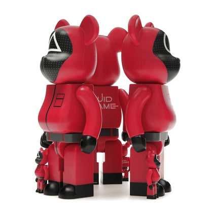 Bearbrick x Squid Game Guard (Circle/Triangle/Square) 100% & 400% Set of 3
