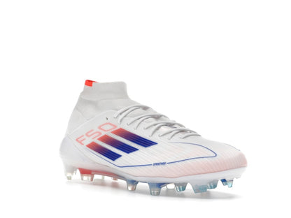 adidas F50 Elite Mid FG Cloud White Lucid Blue Solar Red (Women's)