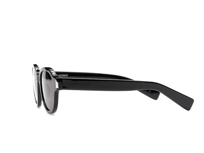Saint Laurent Round-Frame Acetate Sunglasses Black/Black/Black (SL546-30013743-001)