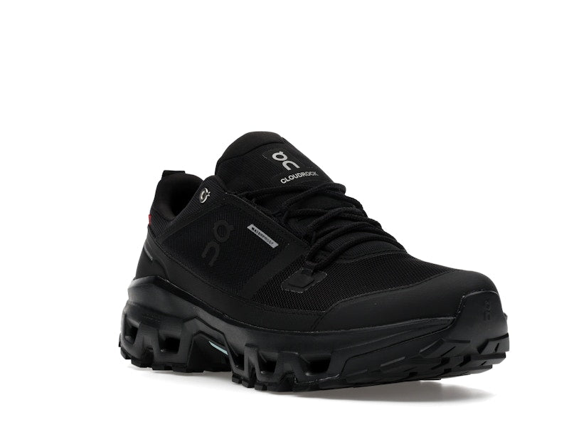 On Running Cloudrock Low Waterproof All Black