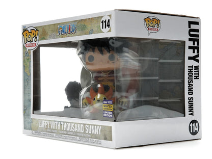 Funko Pop! Rides One Piece Luffy with Thousand Sunny 2022 Winter Convention Exclusive Figure #114