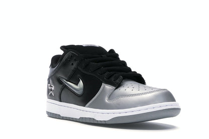 Nike SB Dunk Low Supreme Jewel Swoosh Silver