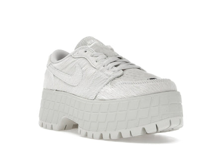 Jordan 1 Low Brooklyn Light Bone Metallic Silver (Women's)