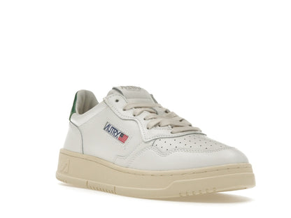 Autry Medalist Leather Low White Green