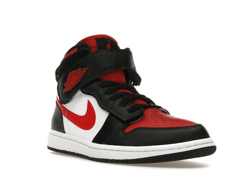 Jordan 1 High FlyEase Black White Fire Red