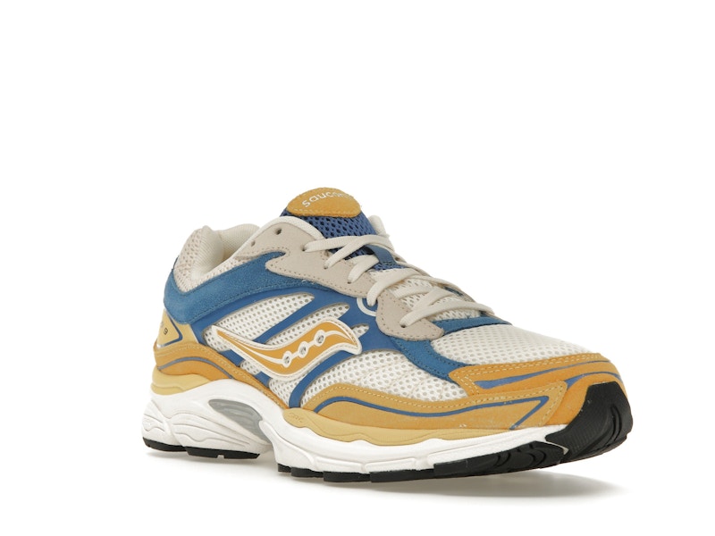 Saucony ProGrid Omni 9 Premium Cream Yellow Royal Blue
