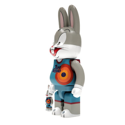 Bearbrick x Space Jam: A New Legacy Rabbrick Bugs Bunny 100% & 400% Set Grey