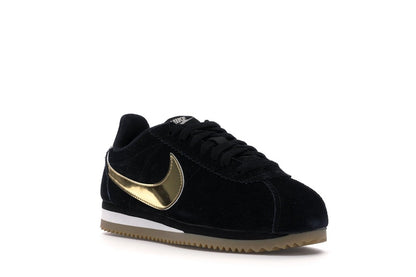 Nike Classic Cortez Black Metallic Gold Gum (Women's)