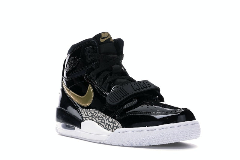 Jordan Legacy 312 Black Gold Patent
