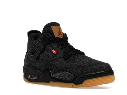 Jordan 4 Retro Levi's Black (GS) (Levi's Tag)