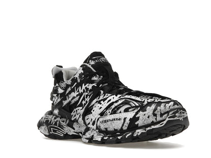 Balenciaga Track Graffiti Black White