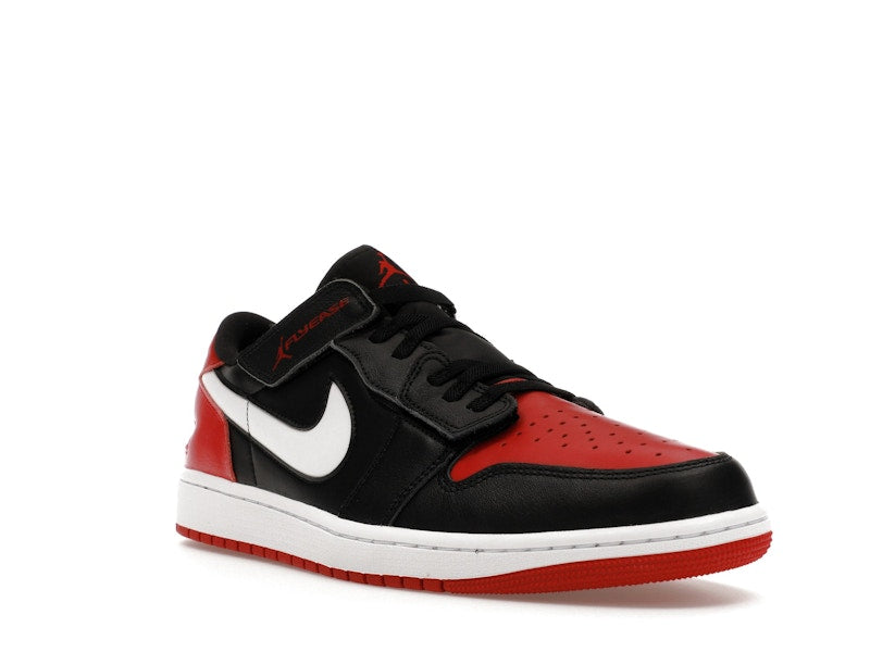 Jordan 1 Low FlyEase Black White Gym Red