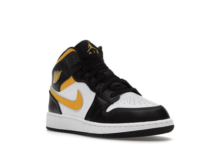 Jordan 1 Mid White Pollen Black (GS)