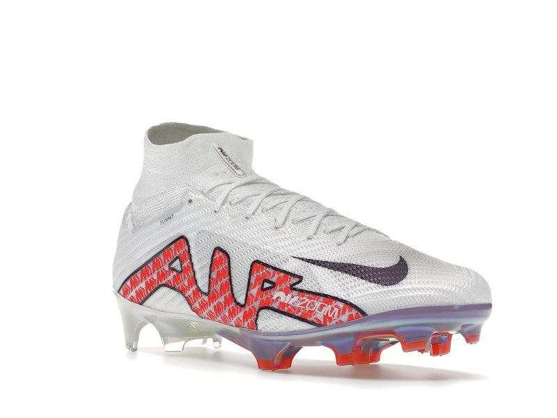 Nike Zoom Mercurial Superfly 9 Elite FG White Bright Crimson