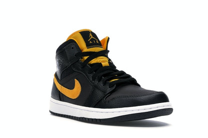 Jordan 1 Mid Black University Gold