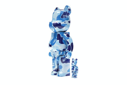 Bearbrick A Bathing Ape ABC Camo 100% & 400% Set Blue