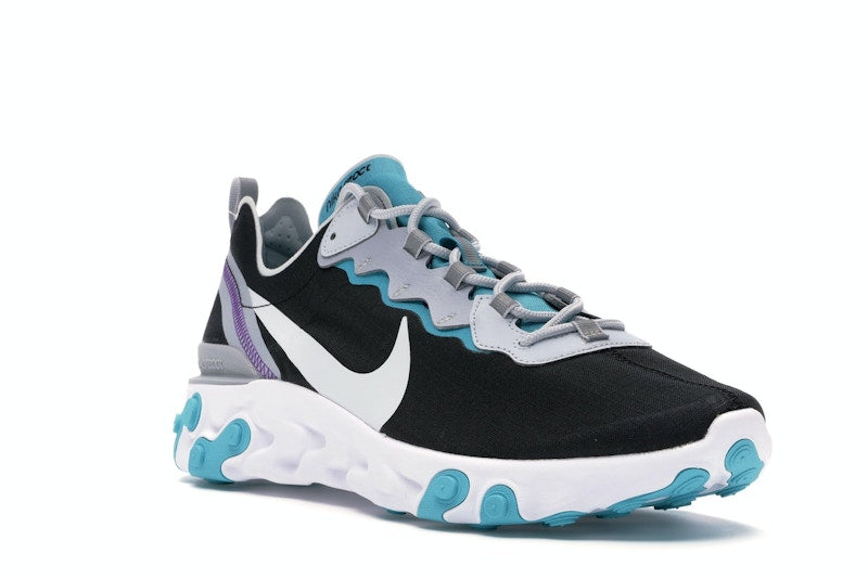 Nike React Element 55 Black Pure Platinum Teal Nebula