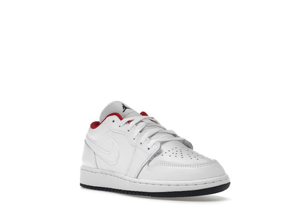 Jordan 1 Low White Gym Red Black (GS)
