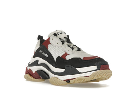 Balenciaga Triple S White Black Crimson