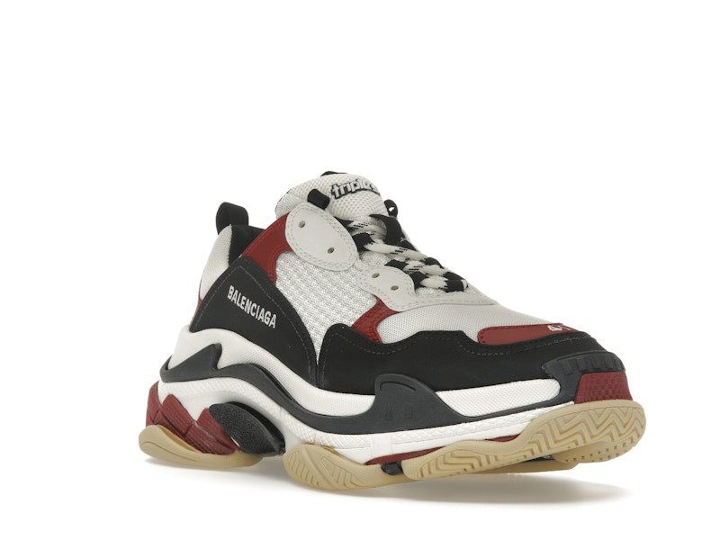 Balenciaga Triple S White Black Crimson