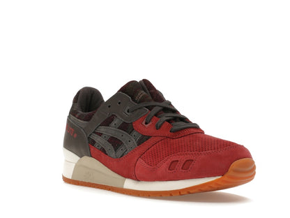 ASICS Gel-Lyte III OG Brisket Red Obsidian Grey