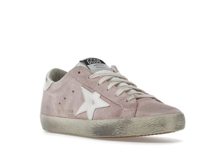 Golden Goose Super Star Pink Suede White