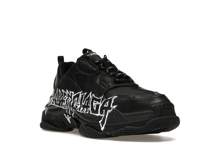 Balenciaga Triple S DIY Metal Artwork Black