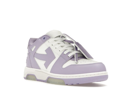 OFF-WHITE Out Of Office Calf Leather White Lilac