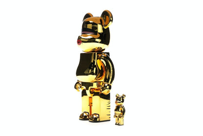 Bearbrick x Tyga x Hajime Sorayama 100% & 400% Set Gold