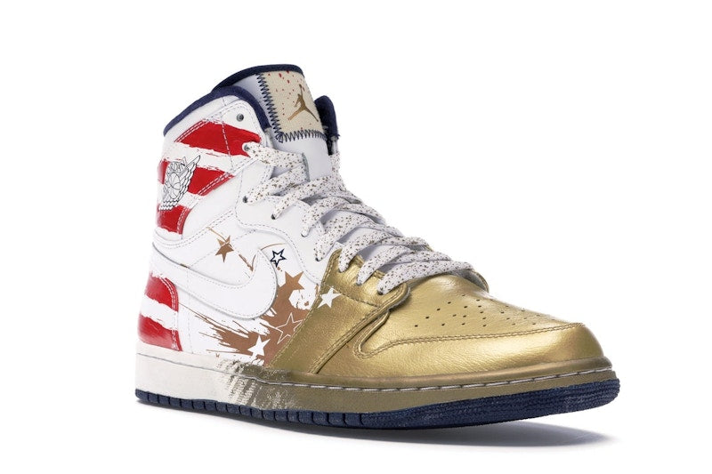 Jordan 1 Retro Dave White Wings For the Future Gold